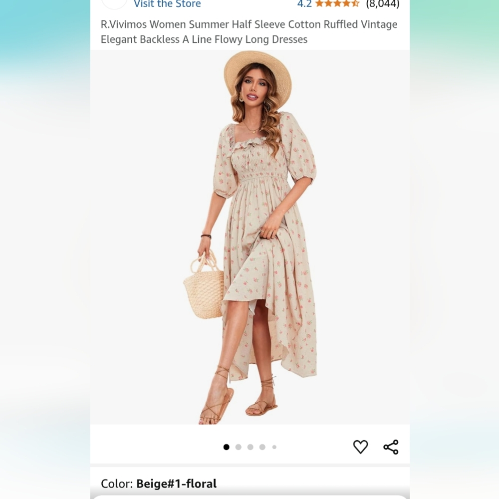 NWT midi cottagecore midi maxi dress XL